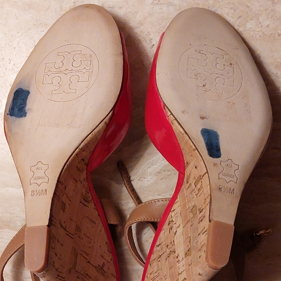 Tory Burch Cork Sandals Size 8 1/2 - Picture 5 of 6